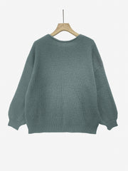 Open Front Loose Long Sleeve Cardigan for Women