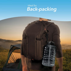 3800ml Large Capacity Water Bottle Leakproof with Strap and Straw