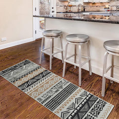 Bohemian Striped Printed Runner Rugs Moroccan Kitchen Floor Mat