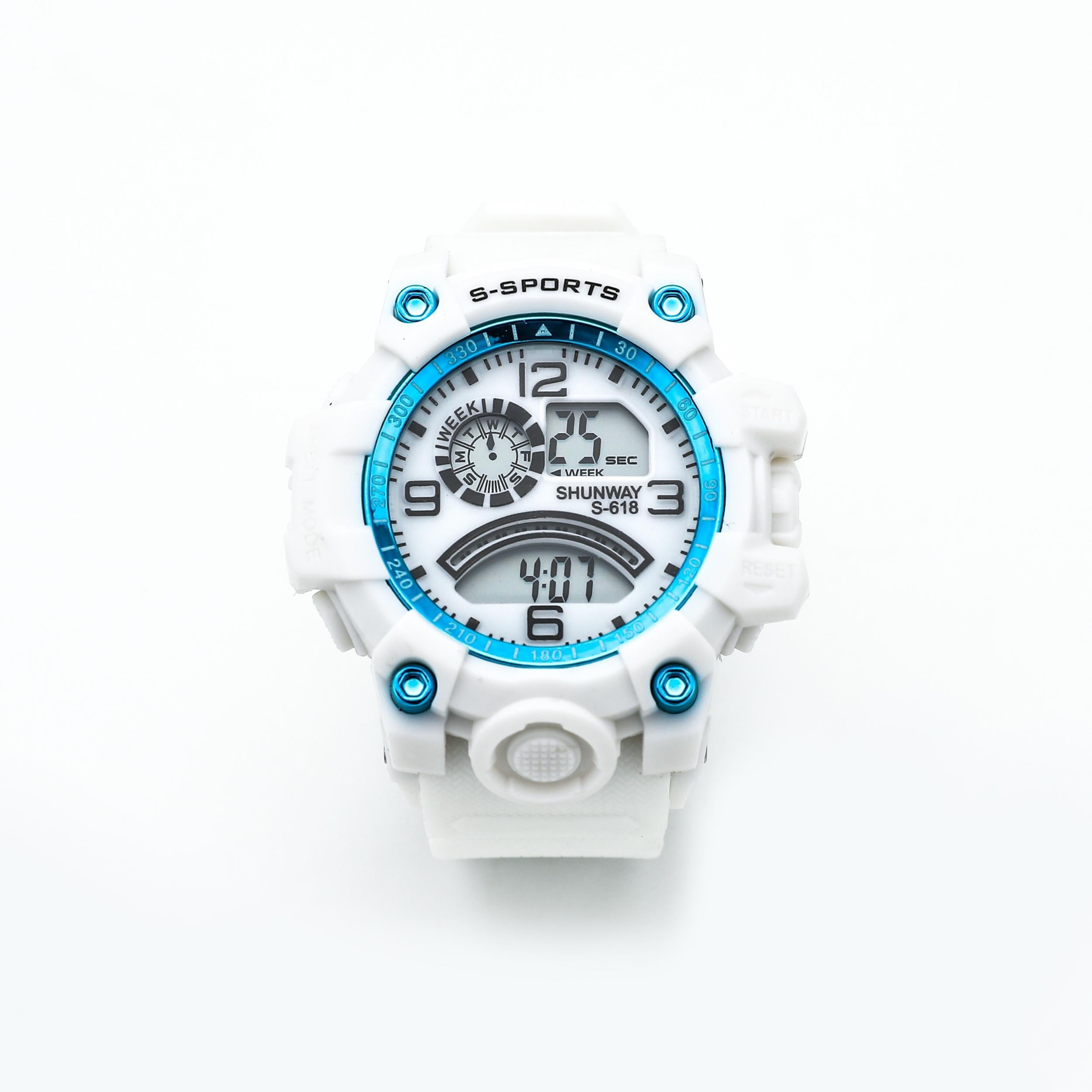 Unisex Military Watch Multifunction Waterproof Alarm Clock