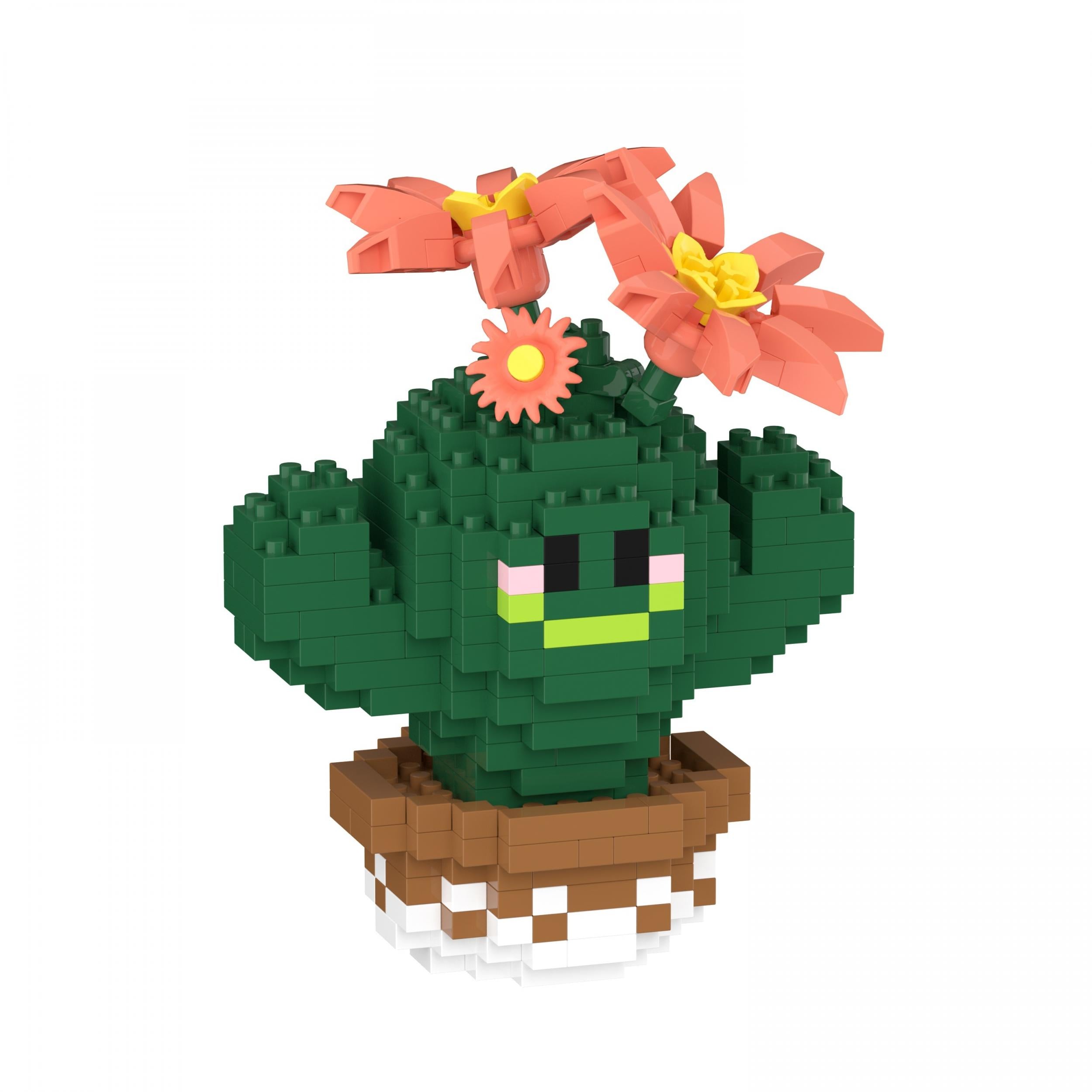 300pcs Cactus Building Blocks Mini Ornament Birthday