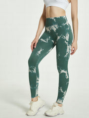 Tie Dye High Waist Sports Leggings Yoga Running Pants