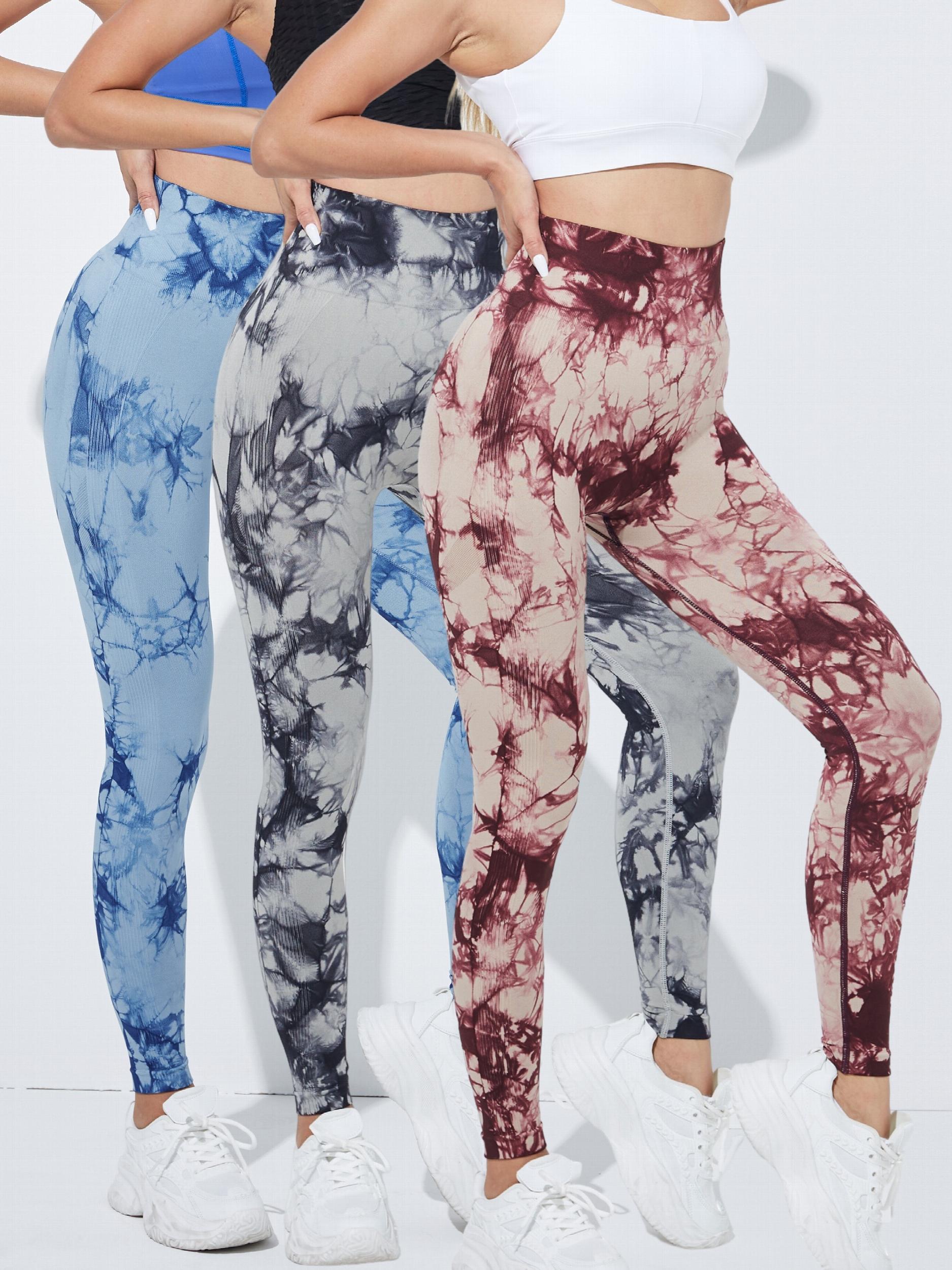 Tie Dye Seamless High Waist Yoga Pants High Stretch Leggings