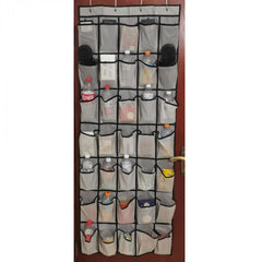 Over the Door Shoe Rack 35 Large Mesh Pockets Organize Closet