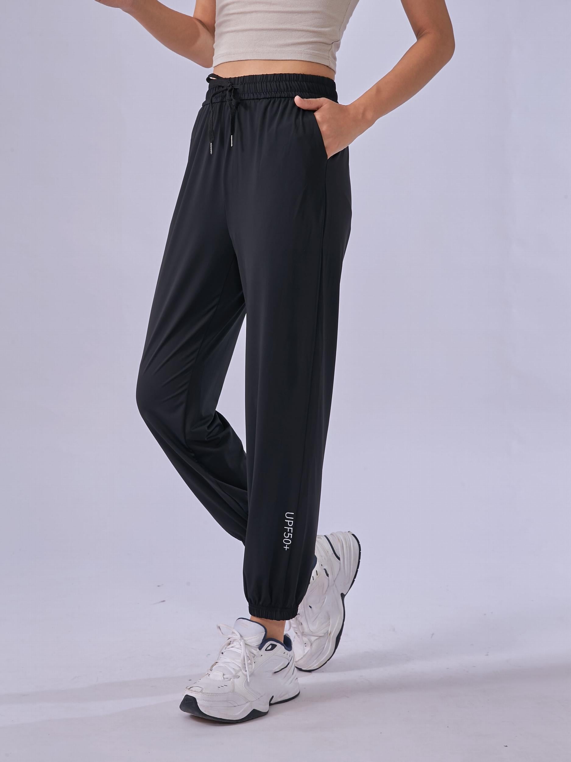Women's UPF50 Drawstring Sports Pants Moisture Wicking Activewear