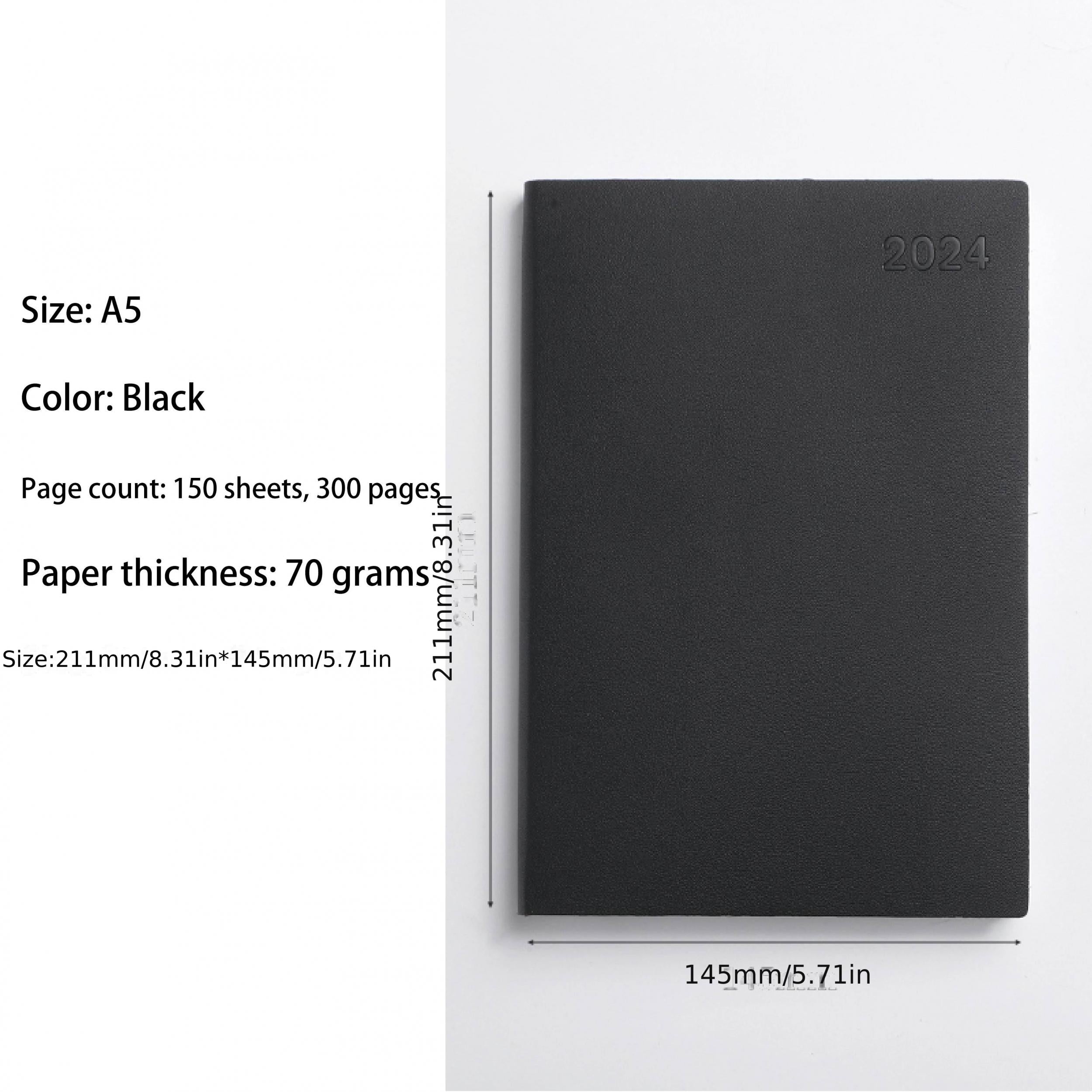 A5 12 Months Daily Plan Notes Handbook