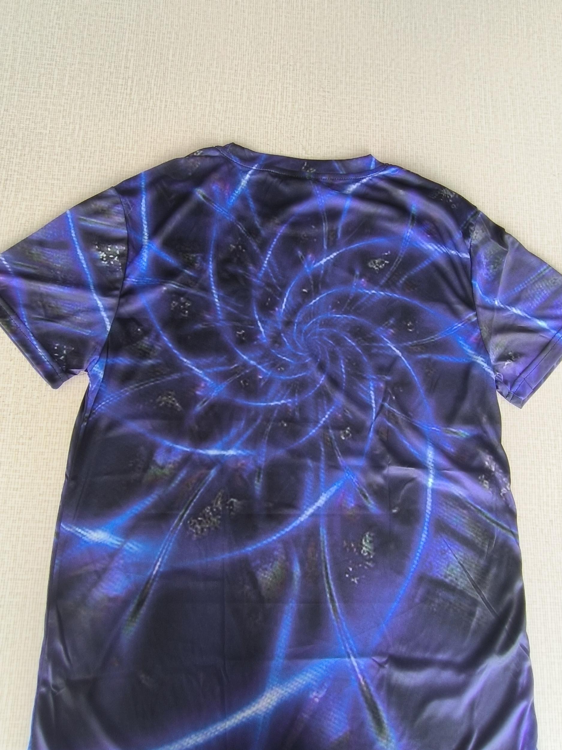 Men's 3D Spiral Stripe Print T-shirt - Casual Comfy Mid Stretch Crew Neck Tee