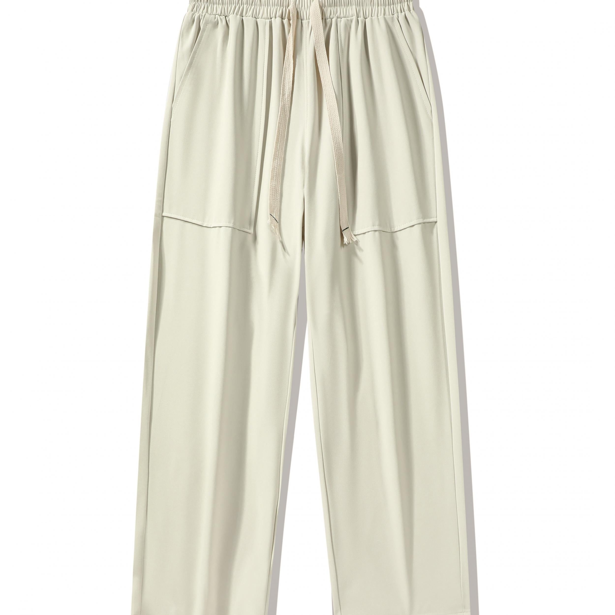 Men's Drawstring Loose Long Pants Casual Trousers