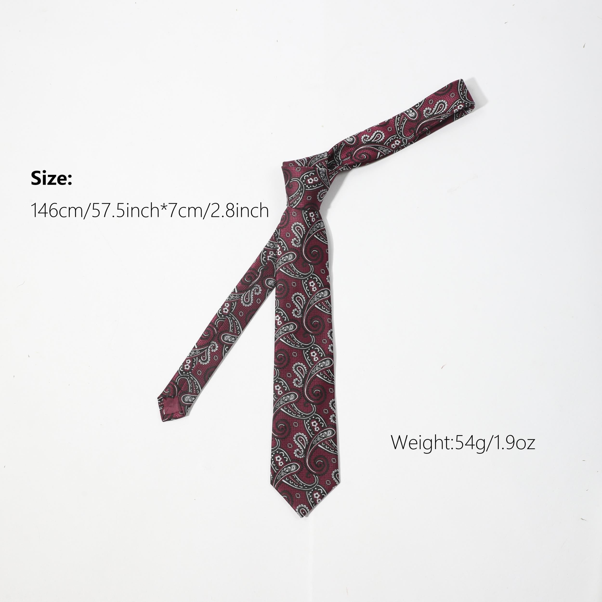 Men's Paisley Necktie Business Wedding Party Tie Great Gift