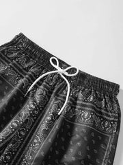 Men's Paisley Swim Trunks Beach Shorts