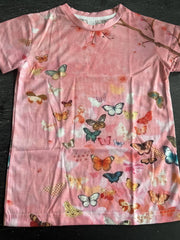 Girl's 3D Butterfly Graphic Active Tee