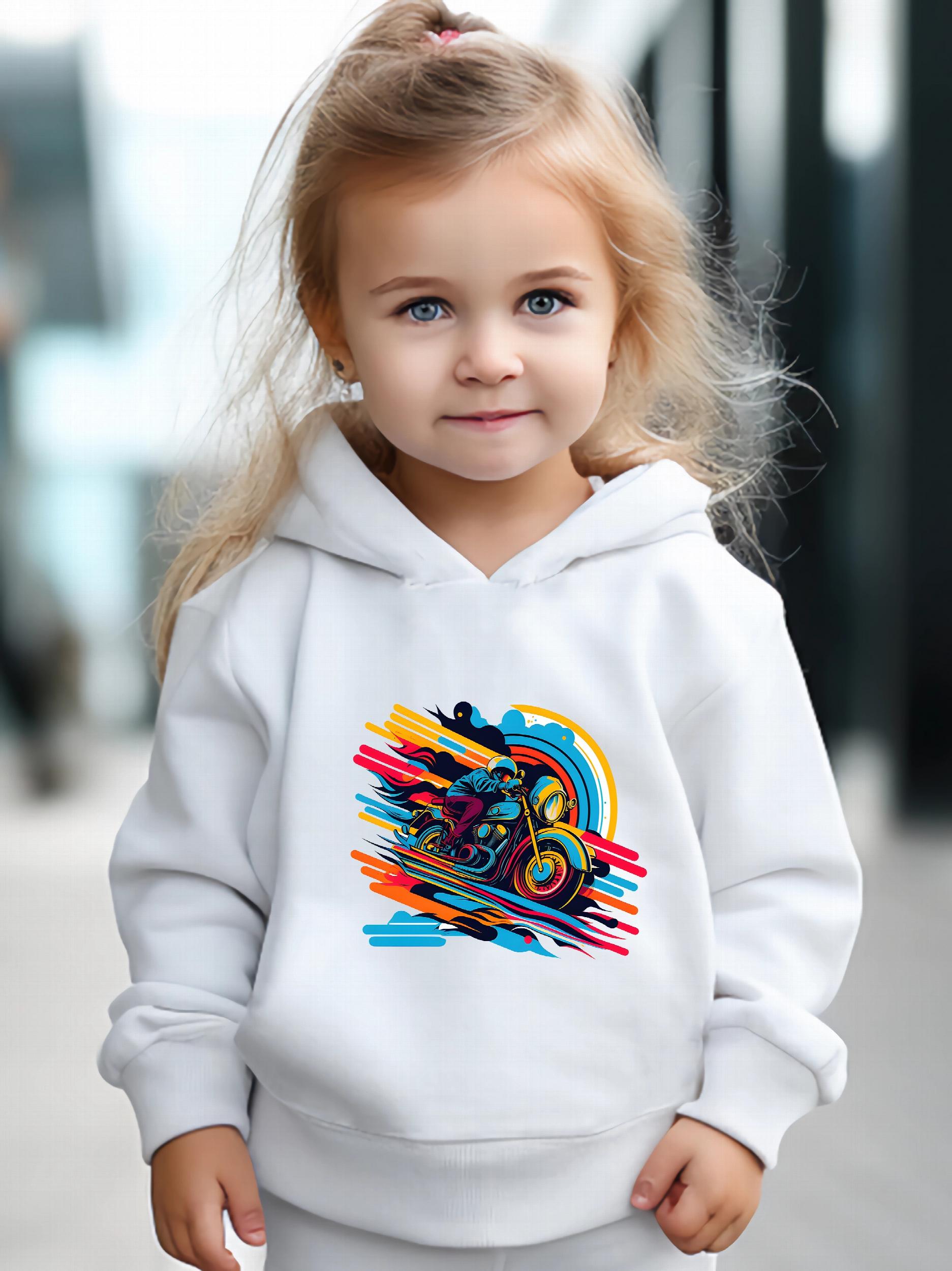 Motor Biker Long Sleeve Hoodie & Sweatpants Set