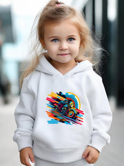 Motor Biker Long Sleeve Hoodie & Sweatpants Set