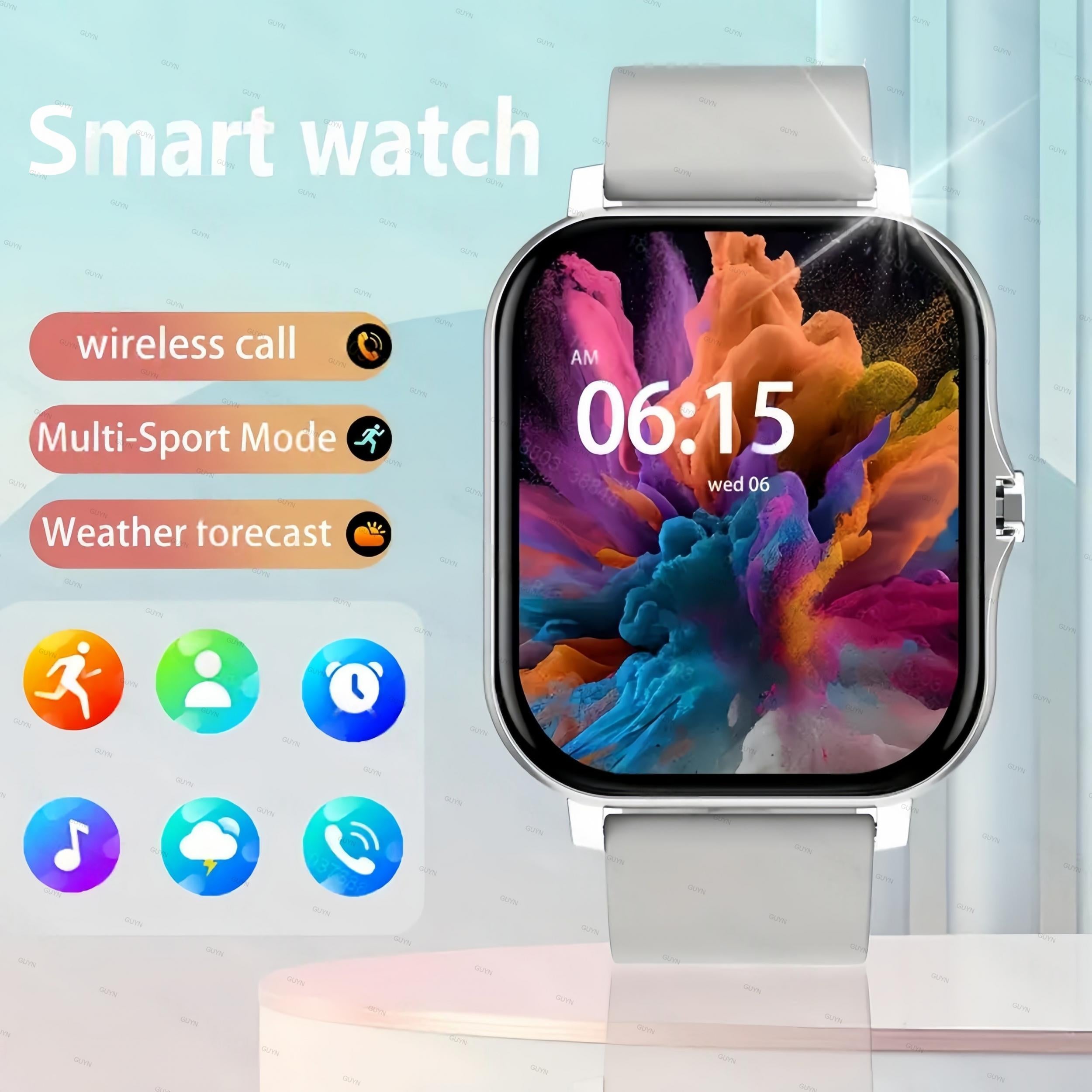 Sporty Smartwatch Wireless Calling Fitness Tracker
