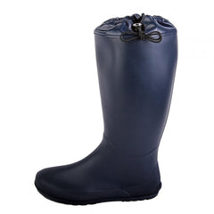 Waterproof PVC Round Toe Flat Rain Boots Lightweight Comfortable