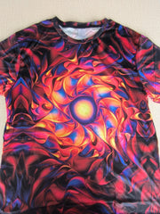 Men's Abstract Floral Graphic T shirt Breathable Tee for Outdoor