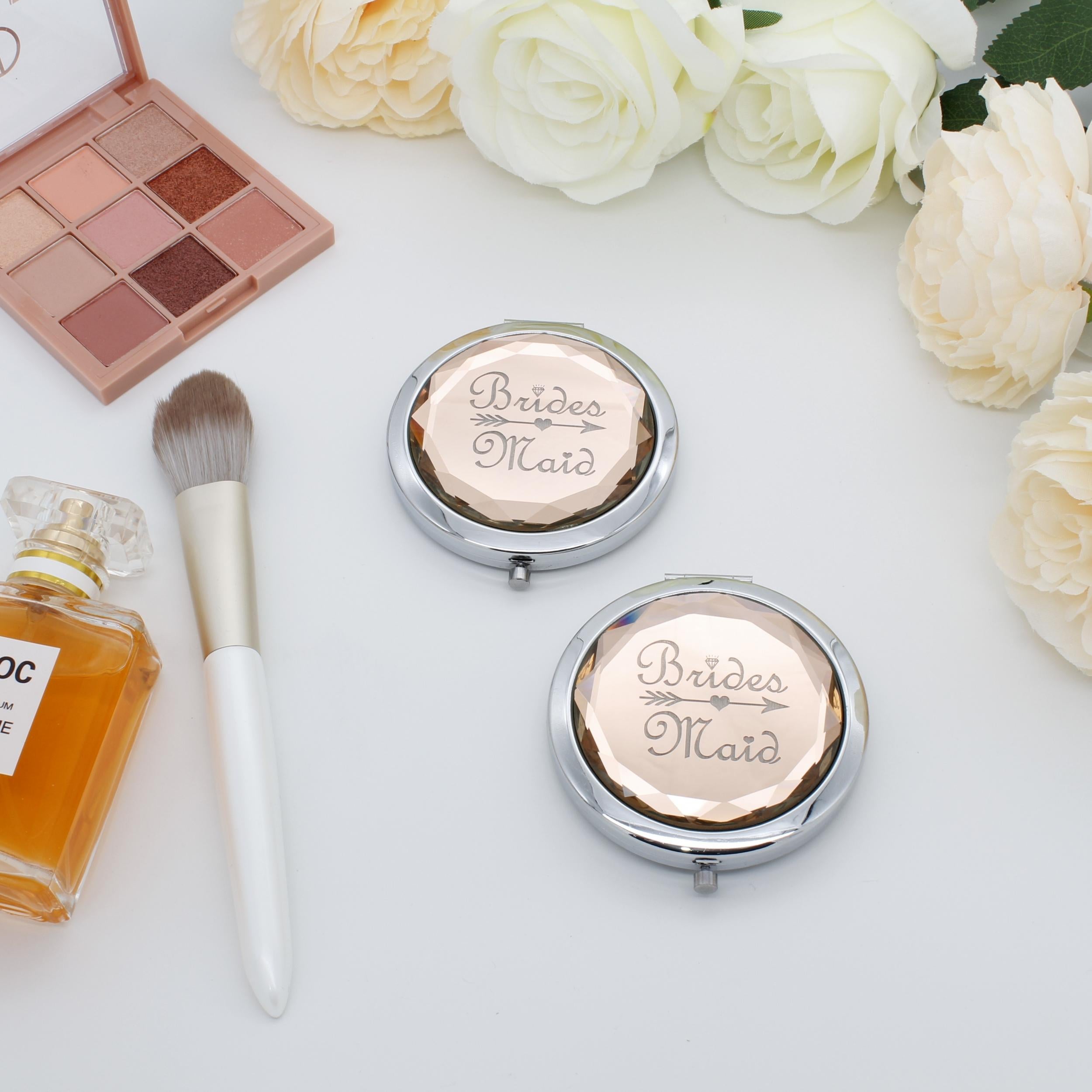 Crystal Makeup Mirror for Bridesmaid Proposal