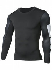Men's High Stretch Compression Sports Top Moisture Wicking Base Layer
