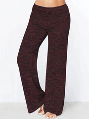 Solid Drawstring Straight Leg Pants Casual Loose Pants For Spring & Fall