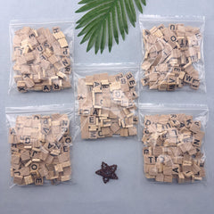 Wooden Letter Blocks for Word Games Pack of 144 or 720pcs