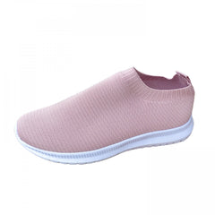 Women's Knit Slip On Sneakers Breathable Casual Sports Shoes