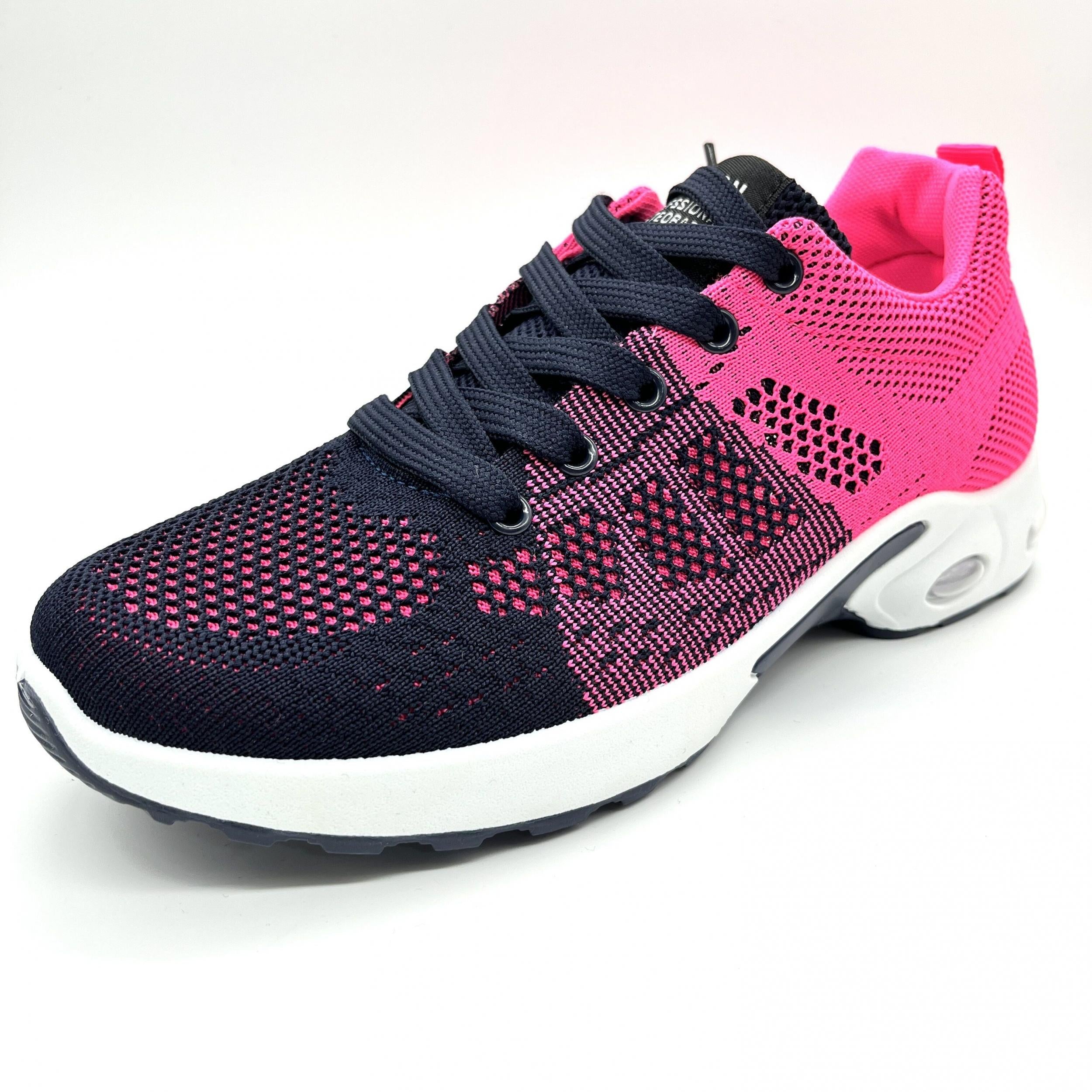 Women's Air Cushion Knit Sports Shoes Low Top Running Tennis Sneakers