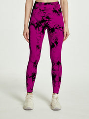 Tie Dye Slimming Yoga Leggings High Stretch Fitness Trousers