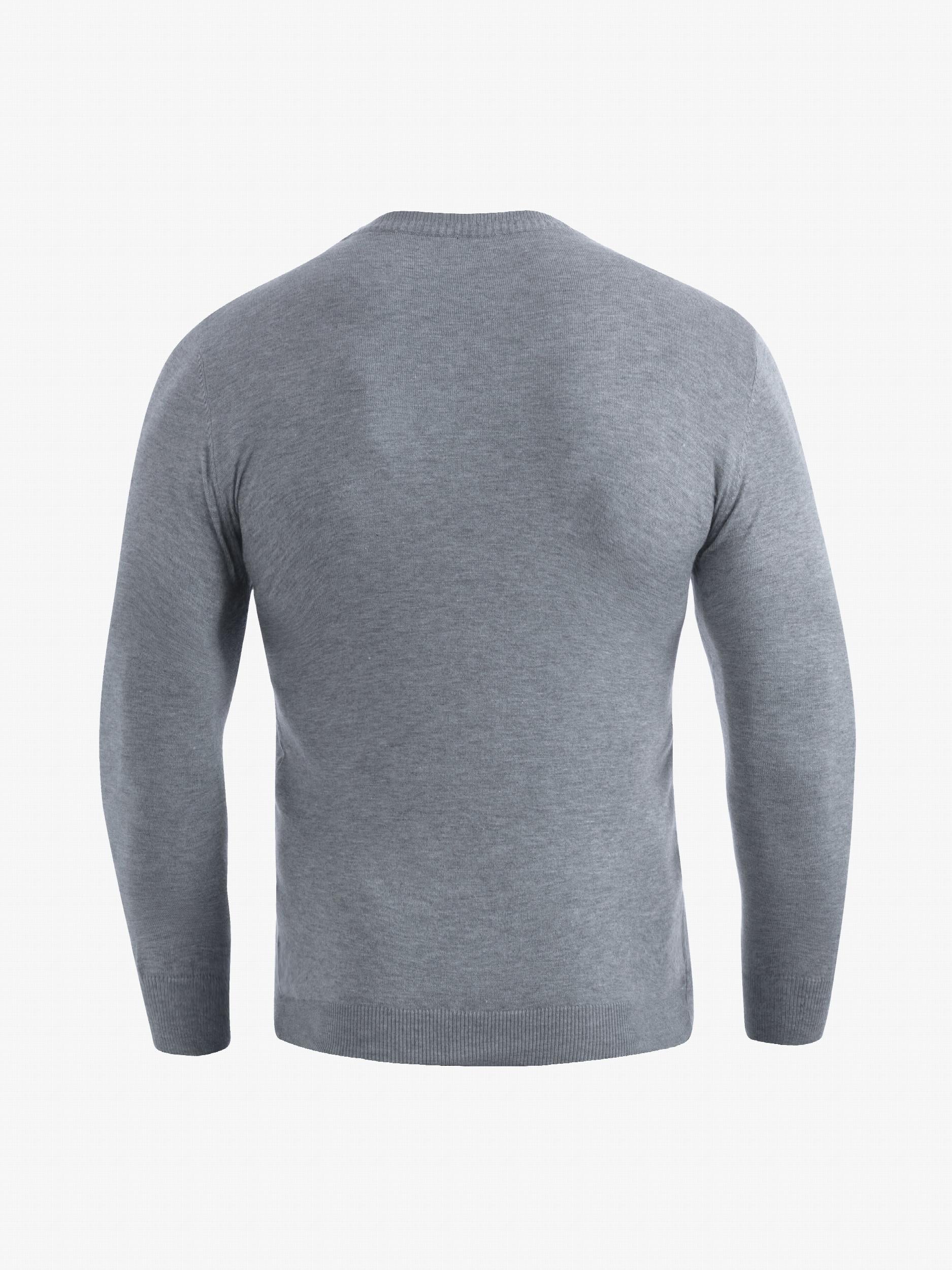 Knitted Striped Sweater Men's High Stretch Pullover