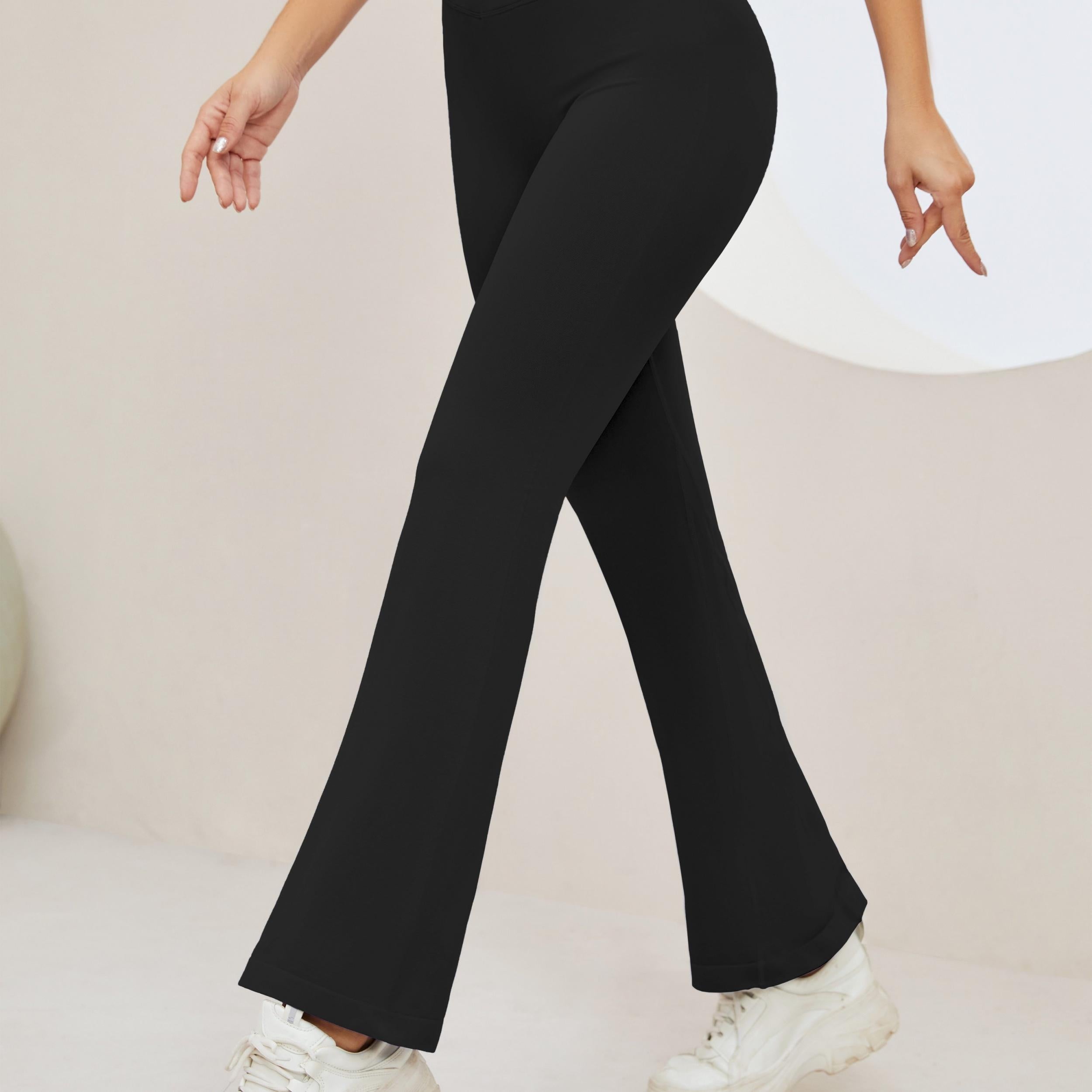 High Waist Flare Pants Tummy Control Butt Lifting Yoga Sports Pants