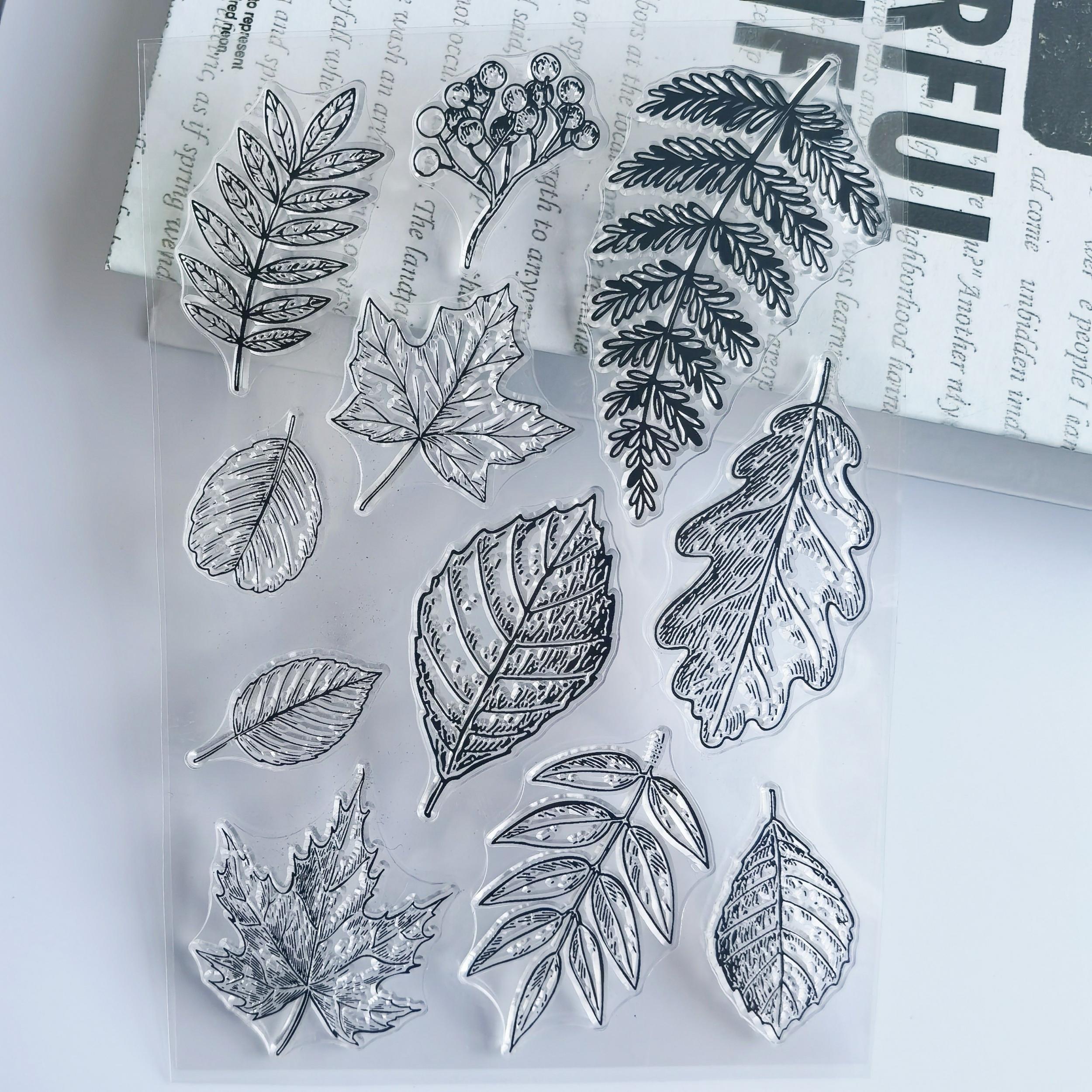 Leaf Journal Clear Stamps for Card Making Decoration DIY