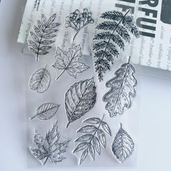 Leaf Journal Clear Stamps for Card Making Decoration DIY