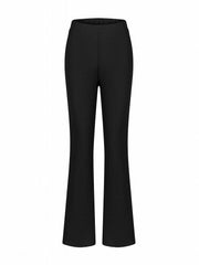 Ribbed Flared Pants Casual Women's Clothing