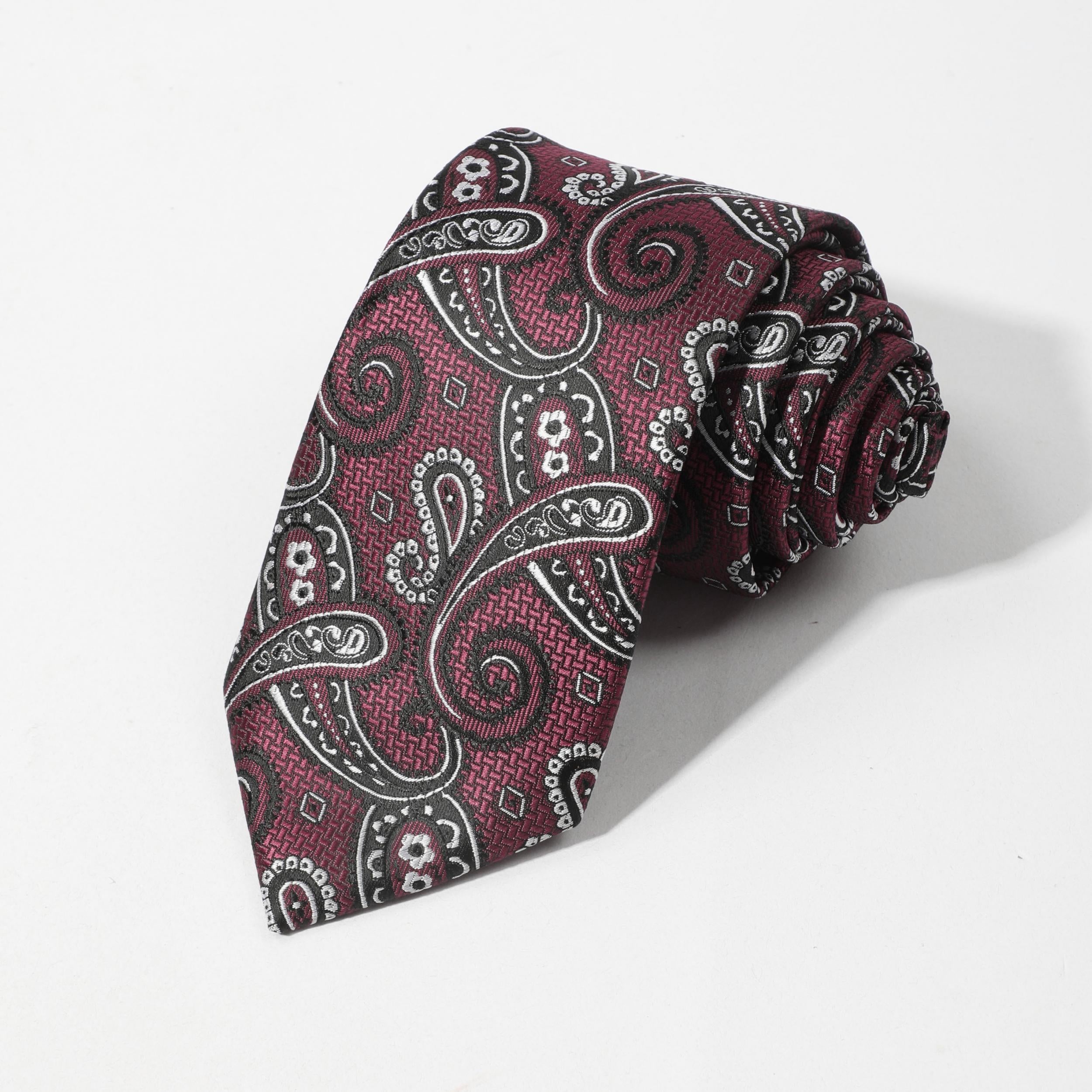 Men's Paisley Necktie Business Wedding Party Tie Great Gift