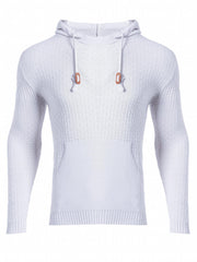 Hooded Knitted Sweater Men's Casual Pullover For Fall Winter