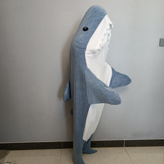Shark Blanket Wearable Shark Blanket Hoodie Flannel Warm Sleeping Bag