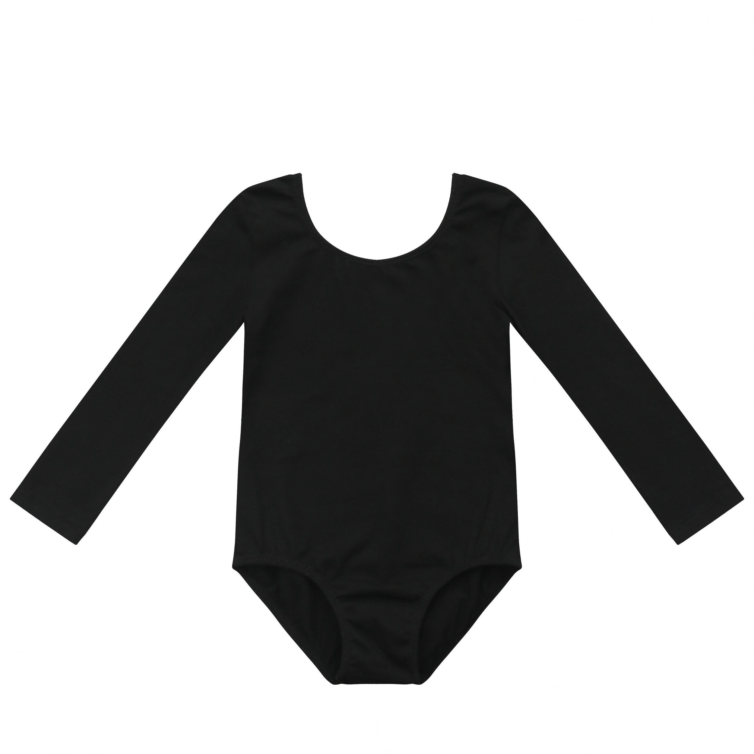 Girls Long Sleeve Bodysuit Leotards Ballet Dance Gymnastics Outfit