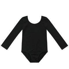 Girls Long Sleeve Bodysuit Leotards Ballet Dance Gymnastics Outfit