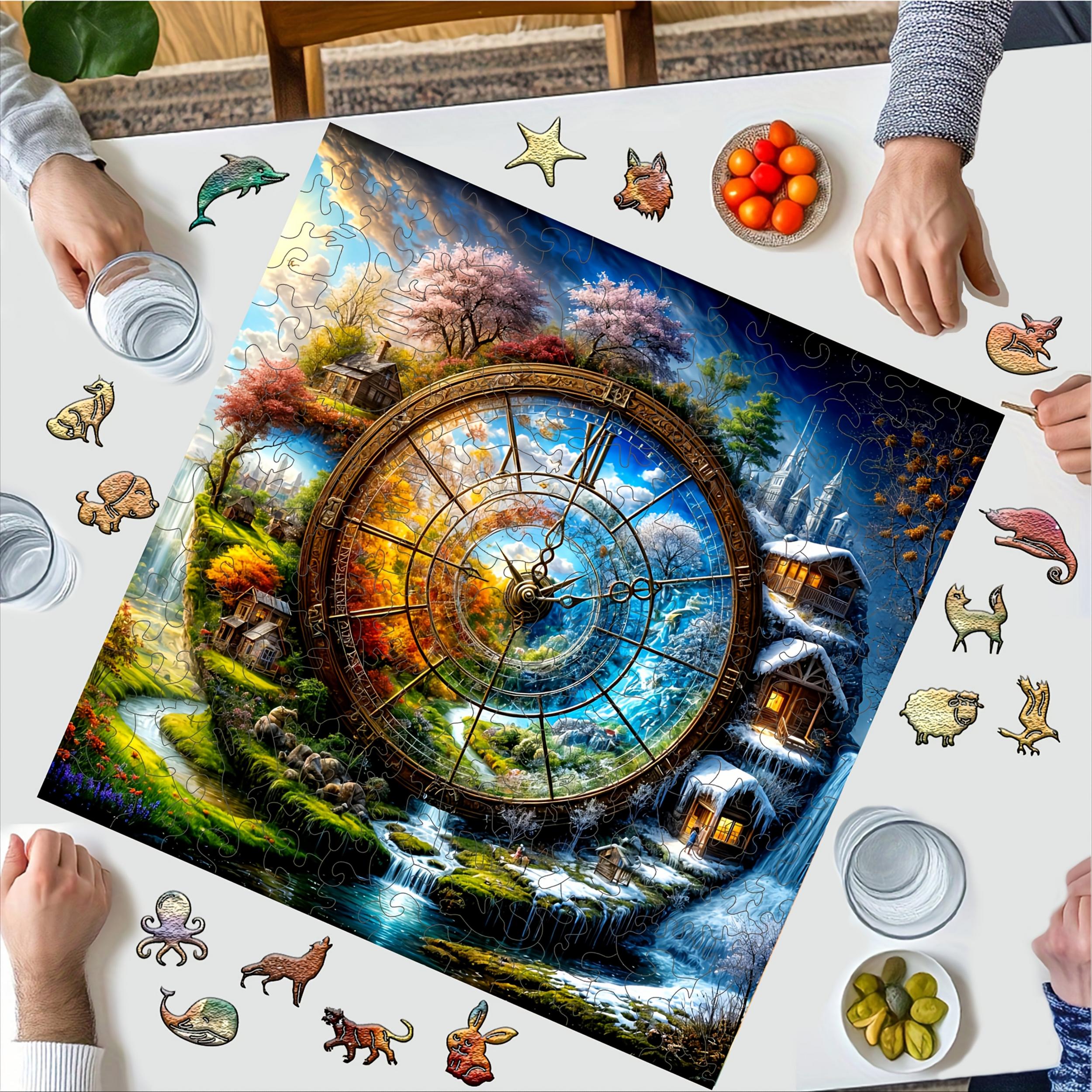 Seasonal Wooden Puzzles Home Decor - Perfect Gift Idea