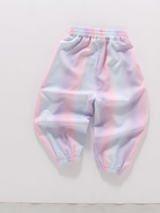 Toddler Girls Gradient Tie Dye Sweatpants Elastic Waist Casual Loose Sports