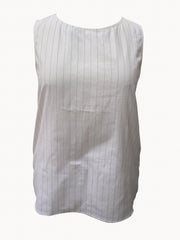 Women's Plus Stripe Print Tank Top & Ruffle Trim Shorts Set