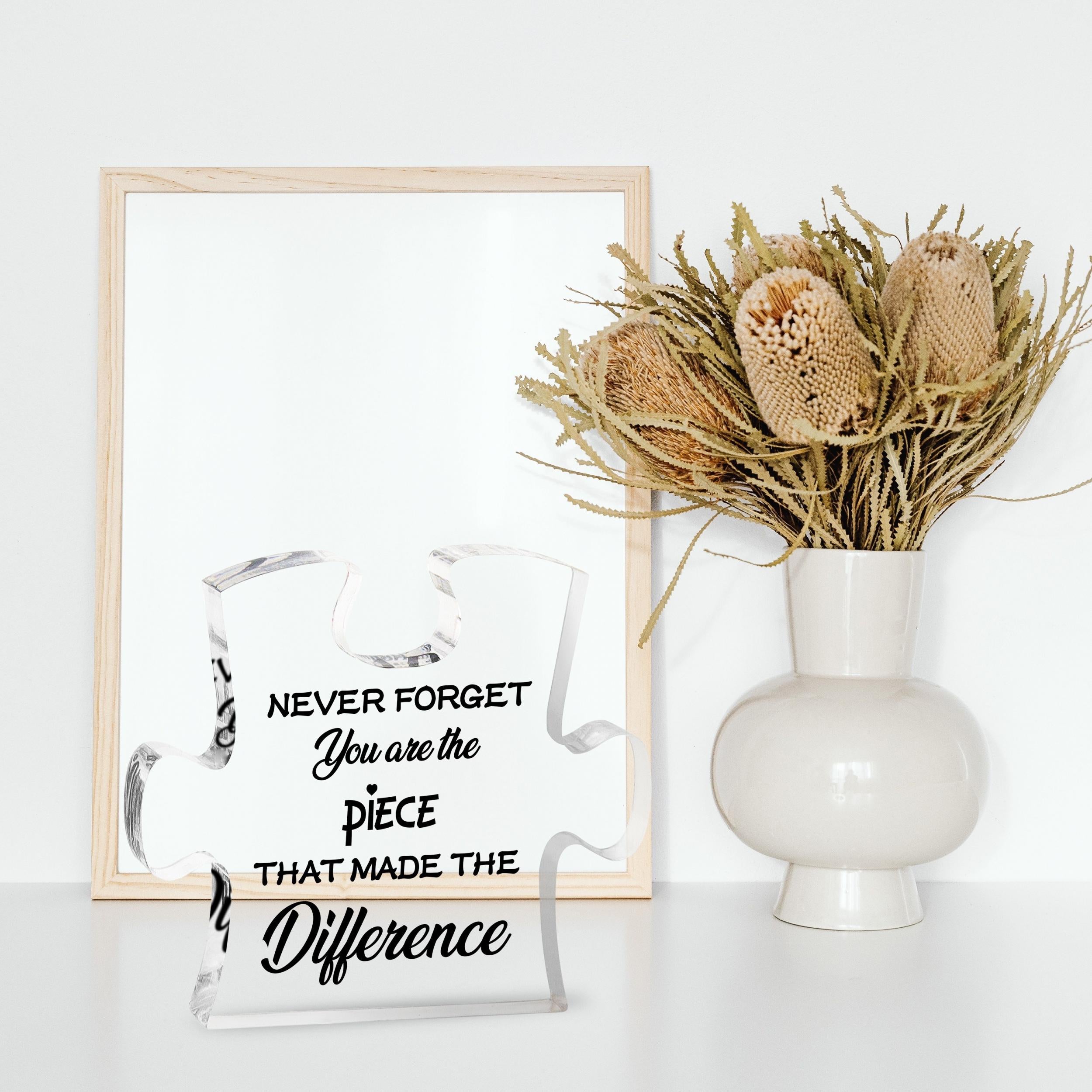 Thank You Retirement Puzzle Acrylic Coworker Leaving Gift