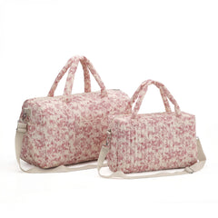 Floral Mommy Bag - Versatile Storage, Two Styles, Essential for Youngsters
