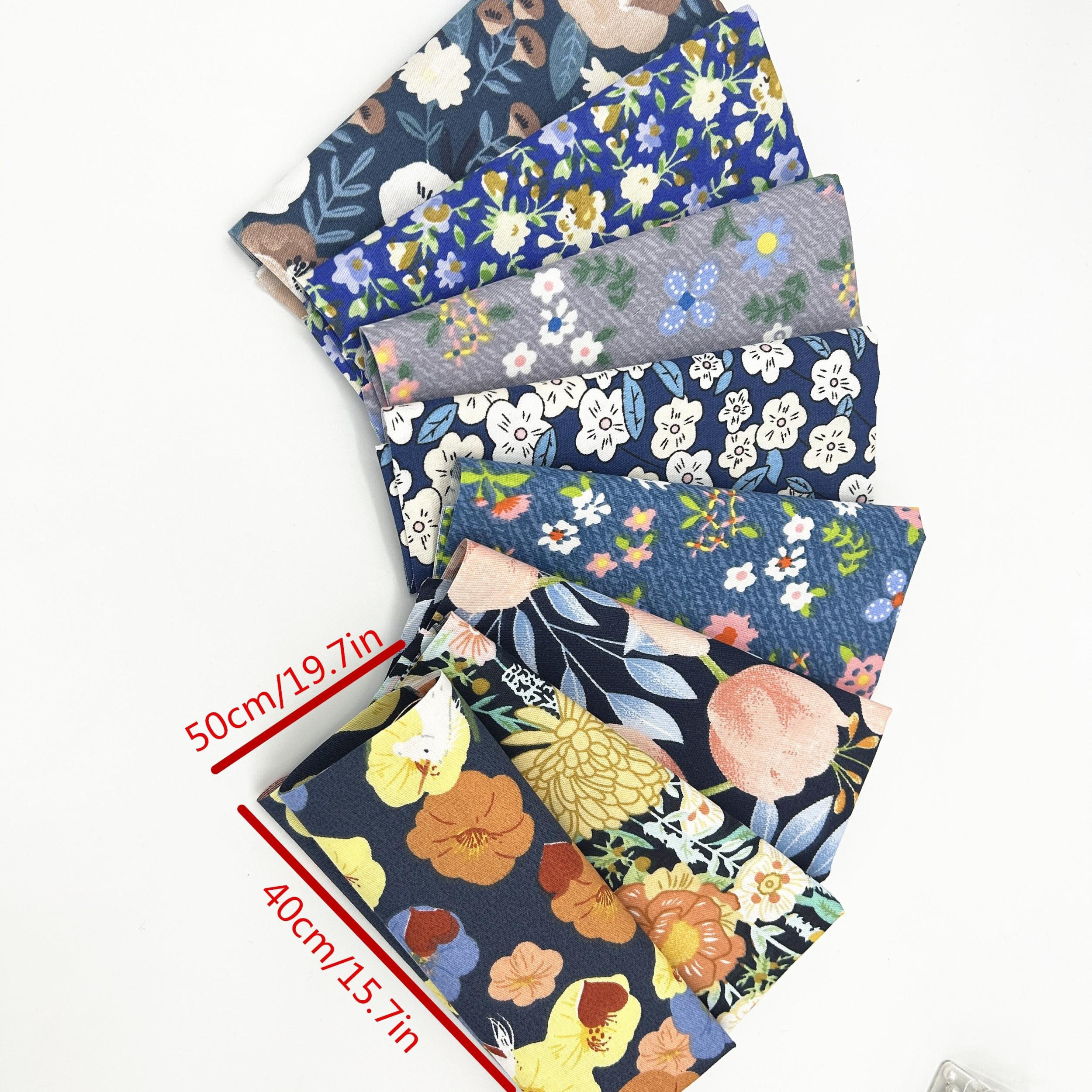 8pcs Twill Cotton Printing Bed Sheet Fabric for Sewing DIY Apparel Costumes