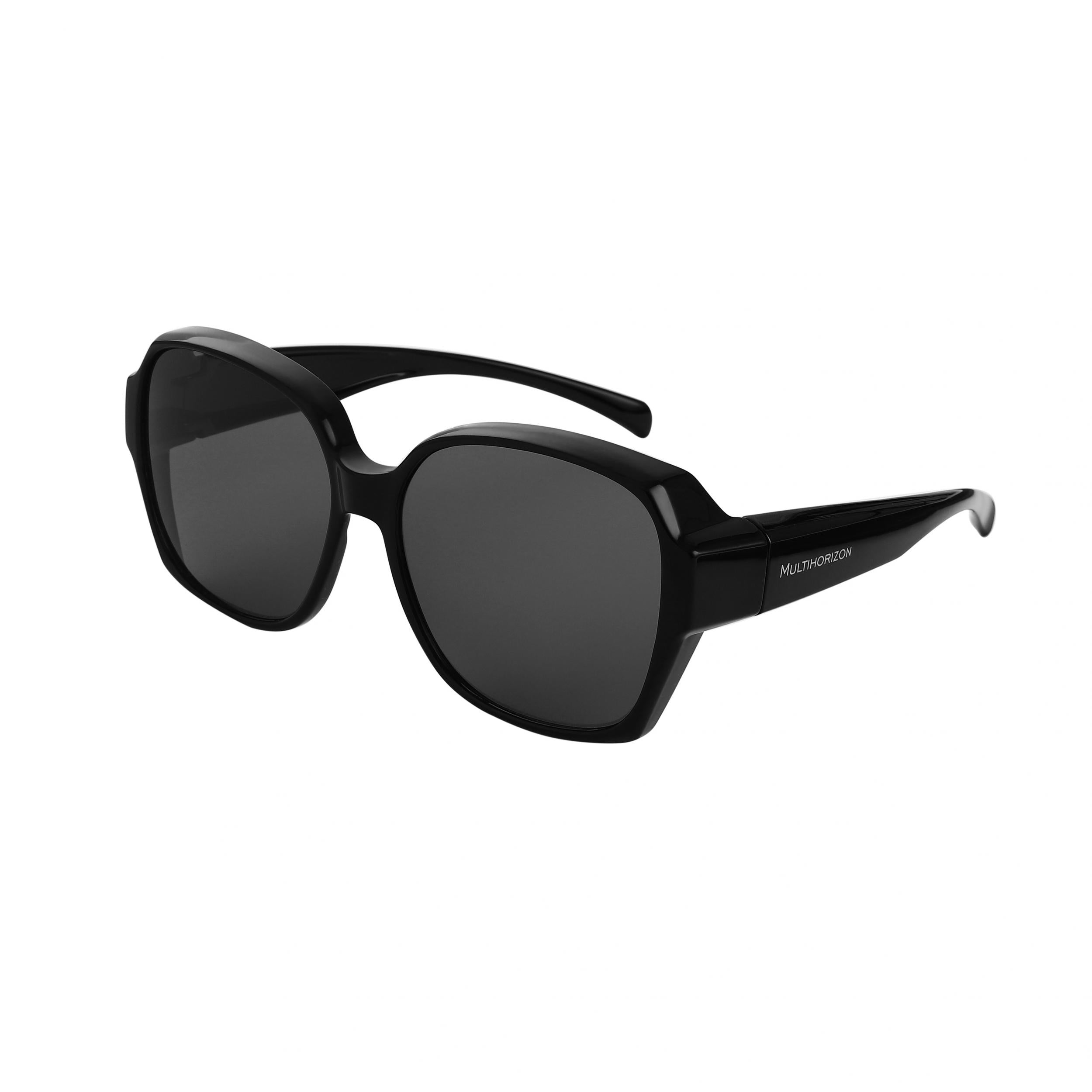 Oversized Polarized Square Fit Over Glasses Sunglasses UV 400 Protection