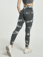 Tie Dye Yoga Leggings Slim Fit Workout Pants Women's Activewear