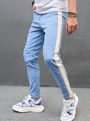 Vintage Distressed Jeans Men's Casual Street Style Denim Pants