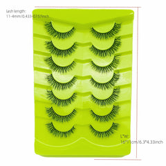 7 Pairs 8D Wispy Mink Lashes for Long Voluminous Look