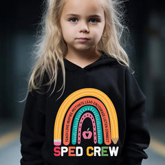 Girls Rainbow Hooded Sweatshirt & Sweatpants Set
