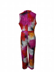 Boho Romper Women's Floral Print Round Neck Jumpsuit