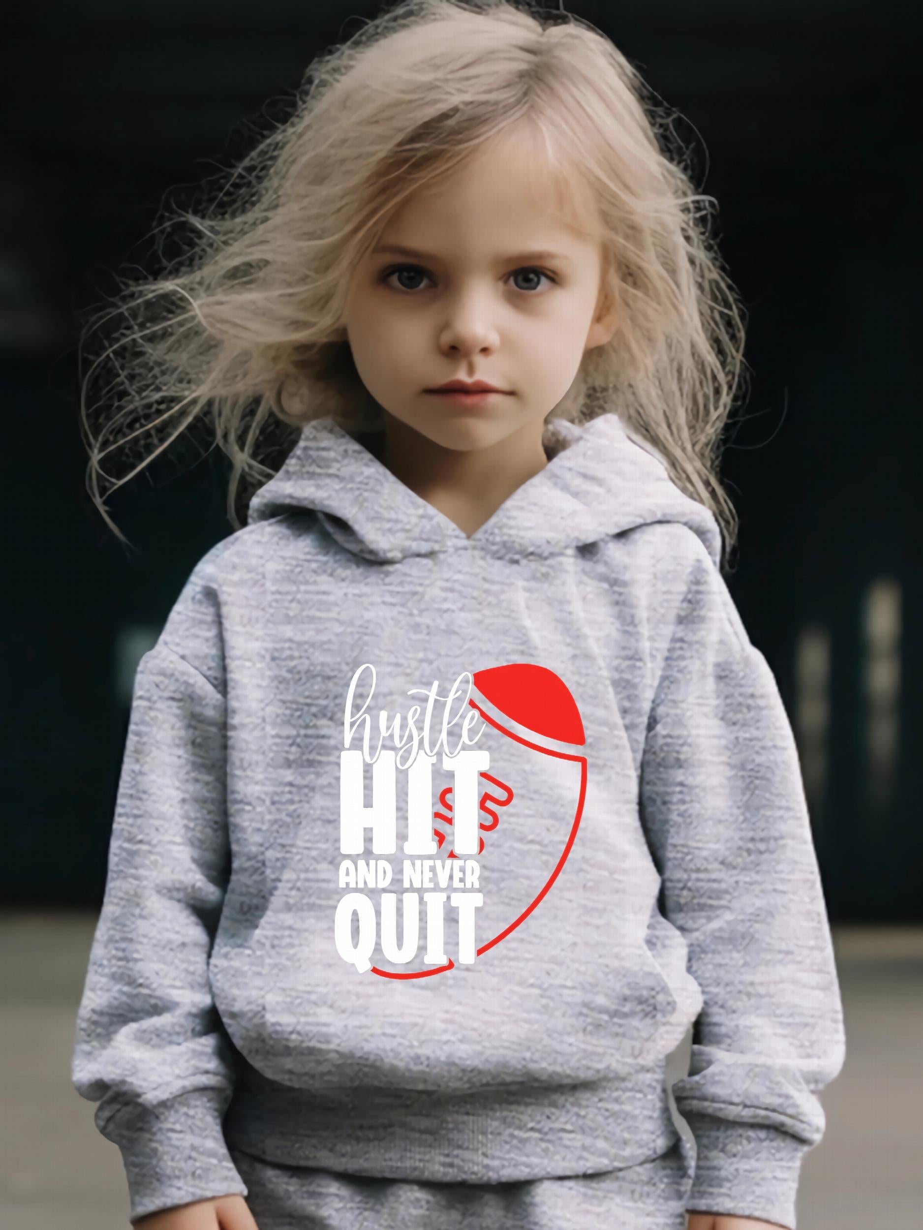 Kid's Hustle Hit Never Quit Outfit Hoodie & Pants Set